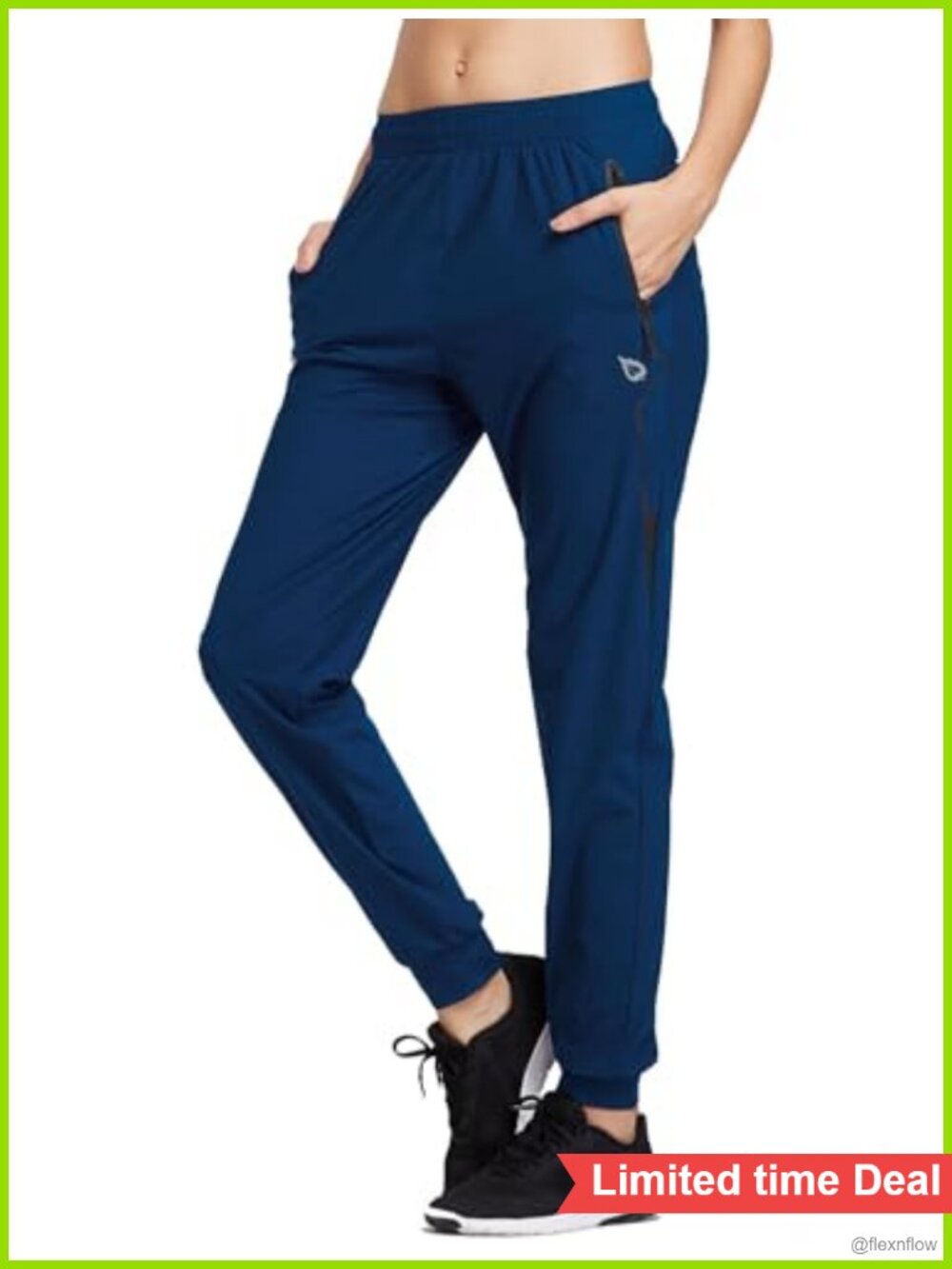 baleaf Women's Joggers Hiking Pants with Zipper Pockets Lightweight
